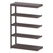 コモンファニチャー　CUSH-124TSA-H　シェルフ 5段タイプ 連増型　W1200×D450×H1800［ブラウン］