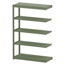コモンファニチャー　CUSH-124TSA-Q　シェルフ 5段タイプ 連増型　W1200×D450×H1800［グリーン］