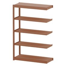 コモンファニチャー　CUSH-124TSA-R　シェルフ 5段タイプ 連増型　W1200×D450×H1800［オレンジ］