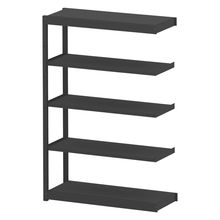 コモンファニチャー　CUSH-124TSA-T　シェルフ 5段タイプ 連増型　W1200×D450×H1800［ブラック］