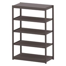 コモンファニチャー　CUSH-126GSA-H　シェルフ 5段タイプ 単体型　W1200×D600×H1800［ブラウン］