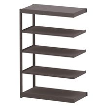 コモンファニチャー　CUSH-126TSA-H　シェルフ 5段タイプ 連増型　W1200×D600×H1800［ブラウン］