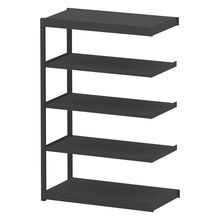 コモンファニチャー　CUSH-126TSA-T　シェルフ 5段タイプ 連増型　W1200×D600×H1800［ブラック］