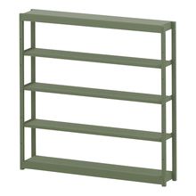コモンファニチャー　CUSH-183GSA-Q　シェルフ 5段タイプ 単体型　W1800×D300×H1800［グリーン］