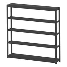 コモンファニチャー　CUSH-183GSA-T　シェルフ 5段タイプ 単体型　W1800×D300×H1800［ブラック］