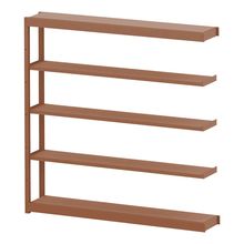 コモンファニチャー　CUSH-183TSA-R　シェルフ 5段タイプ 連増型　W1800×D300×H1800［オレンジ］