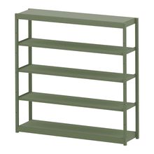 コモンファニチャー　CUSH-184GSA-Q　シェルフ 5段タイプ 単体型　W1800×D450×H1800［グリーン］