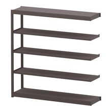 コモンファニチャー　CUSH-184TSA-H　シェルフ 5段タイプ 連増型　W1800×D450×H1800［ブラウン］