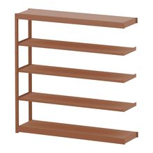 コモンファニチャー　CUSH-184TSA-R　シェルフ 5段タイプ 連増型　W1800×D450×H1800［オレンジ］