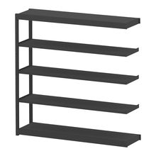 コモンファニチャー　CUSH-184TSA-T　シェルフ 5段タイプ 連増型　W1800×D450×H1800［ブラック］