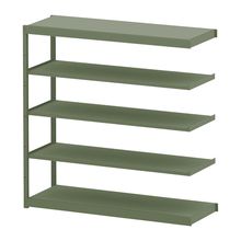 コモンファニチャー　CUSH-186TSA-Q　シェルフ 5段タイプ 連増型　W1800×D600×H1800［グリーン］