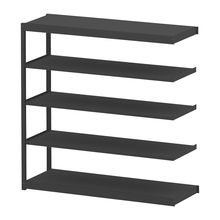 コモンファニチャー　CUSH-186TSA-T　シェルフ 5段タイプ 連増型　W1800×D600×H1800［ブラック］