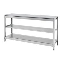 コモンファニチャー　CUSL-124GNA-WF　シェルフ ロー アジャスタータイプ 単体 樹脂エッジ　W1200×D450×H950［ホワイトグレー×ライトグレー］