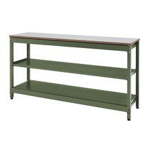コモンファニチャー　CUSL-124GWA-QF　シェルフ ロー アジャスタータイプ 単体　W1200×D450×H950［グリーン×ライトグレー］