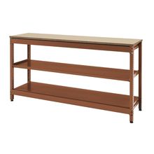 コモンファニチャー　CUSL-124GWA-RE　シェルフ ロー アジャスタータイプ 単体　W1200×D450×H950［オレンジ×ベージュ］