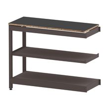 コモンファニチャー　CUSL-124TWA-HC　シェルフ ロー アジャスタータイプ 連増　W1200×D450×H950［ブラウン×ダークグレー］