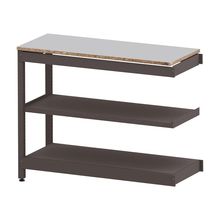 コモンファニチャー　CUSL-124TWA-HF　シェルフ ロー アジャスタータイプ 連増　W1200×D450×H950［ブラウン×ライトグレー］