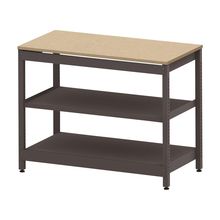 コモンファニチャー　CUSL-126GKA-HD　シェルフ ロー アジャスタータイプ 単体 樹脂エッジ　W1200×D600×H950［ブラウン×オークライト］