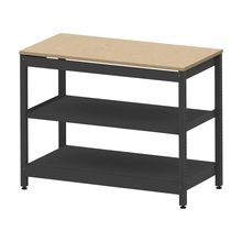 コモンファニチャー　CUSL-126GKA-TD　シェルフ ロー アジャスタータイプ 単体 樹脂エッジ　W1200×D600×H950［ブラック×オークライト］