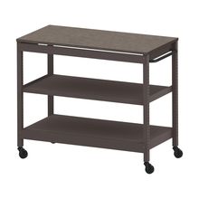 コモンファニチャー　CUSL-126GKC-HN　シェルフ ロー キャスタータイプ 木目天板　W1200×D600×H1030［ブラウン×ノルディックバーチ］