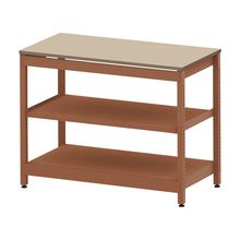 コモンファニチャー　CUSL-126GNA-RE　シェルフ ロー アジャスタータイプ 単体 樹脂エッジ　W1200×D600×H950［オレンジ×ベージュ］