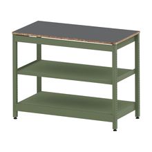 コモンファニチャー　CUSL-126GWA-QC　シェルフ ロー アジャスタータイプ 単体　W1200×D600×H950［グリーン×ダークグレー］