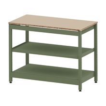 コモンファニチャー　CUSL-126GWA-QE　シェルフ ロー アジャスタータイプ 単体　W1200×D600×H950［グリーン×ベージュ］