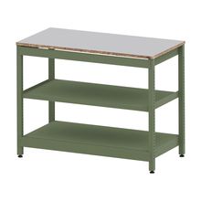 コモンファニチャー　CUSL-126GWA-QF　シェルフ ロー アジャスタータイプ 単体　W1200×D600×H950［グリーン×ライトグレー］