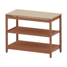 コモンファニチャー　CUSL-126GWA-RE　シェルフ ロー アジャスタータイプ 単体　W1200×D600×H950［オレンジ×ベージュ］