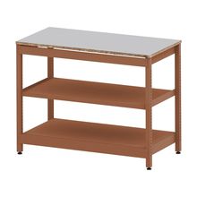 コモンファニチャー　CUSL-126GWA-RF　シェルフ ロー アジャスタータイプ 単体　W1200×D600×H950［オレンジ×ライトグレー］