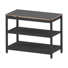 コモンファニチャー　CUSL-126GWA-TC　シェルフ ロー アジャスタータイプ 単体　W1200×D600×H950［ブラック×ダークグレー］