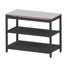 コモンファニチャー　CUSL-126GWA-TF　シェルフ ロー アジャスタータイプ 単体　W1200×D600×H950［ブラック×ライトグレー］