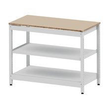 コモンファニチャー　CUSL-126GWA-WE　シェルフ ロー アジャスタータイプ 単体　W1200×D600×H950［ホワイトグレー×ベージュ］