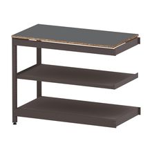 コモンファニチャー　CUSL-126TWA-HC　シェルフ ロー アジャスタータイプ 連増　W1200×D600×H950［ブラウン×ダークグレー］