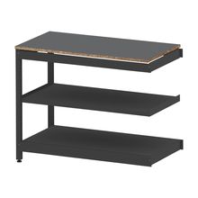 コモンファニチャー　CUSL-126TWA-TC　シェルフ ロー アジャスタータイプ 連増　W1200×D600×H950［ブラック×ダークグレー］