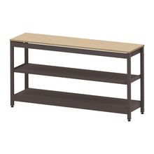 コモンファニチャー　CUSL-184GKA-HD　シェルフ ロー アジャスタータイプ 単体 木目天板エッジ　W1800×D450×H950［ブラウン×オークライト］