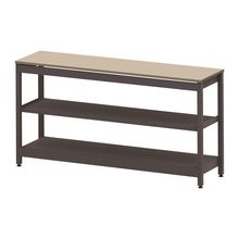 コモンファニチャー　CUSL-184GNA-HE　シェルフ ロー アジャスタータイプ 単体 樹脂エッジ　W1800×D450×H950［ブラウン×ベージュ］