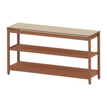 コモンファニチャー　CUSL-184GNA-RE　シェルフ ロー アジャスタータイプ 単体 樹脂エッジ　W1800×D450×H950［オレンジ×ベージュ］