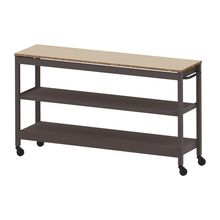 コモンファニチャー　CUSL-184GWC-HE　シェルフ ロー キャスタータイプ　W1800×D450×H1030［ブラウン×ベージュ］