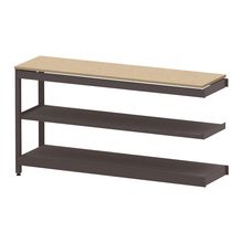コモンファニチャー　CUSL-184TKA-HD　シェルフ ロー アジャスタータイプ 連増 木目天板エッジ　W1800×D450×H950［ブラウン×オークライト］