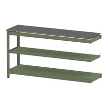 コモンファニチャー　CUSL-184TWA-QC　シェルフ ロー アジャスタータイプ 連増　W1800×D450×H950［グリーン×ダークグレー］