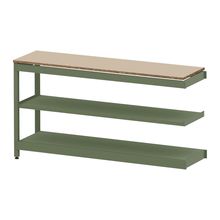 コモンファニチャー　CUSL-184TWA-QE　シェルフ ロー アジャスタータイプ 連増　W1800×D450×H950［グリーン×ベージュ］