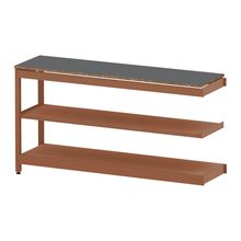 コモンファニチャー　CUSL-184TWA-RC　シェルフ ロー アジャスタータイプ 連増　W1800×D450×H950［オレンジ×ダークグレー］