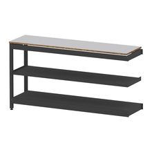 コモンファニチャー　CUSL-184TWA-TF　シェルフ ロー アジャスタータイプ 連増　W1800×D450×H950［ブラック×ライトグレー］