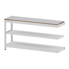 コモンファニチャー　CUSL-184TWA-WF　シェルフ ロー アジャスタータイプ 連増　W1800×D450×H950［ホワイトグレー×ライトグレー］