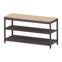 コモンファニチャー　CUSL-186GKA-HD　シェルフ ロー アジャスタータイプ 単体 木目天板エッジ　W1800×D600×H950［ブラウン×オークライト］
