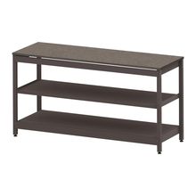 コモンファニチャー　CUSL-186GKA-HN　シェルフ ロー アジャスタータイプ 単体 木目天板エッジ　W1800×D600×H950［ブラウン×ノルディックバーチ］