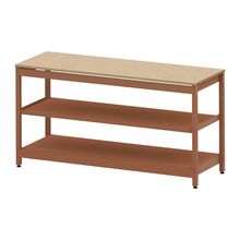 コモンファニチャー　CUSL-186GKA-RD　シェルフ ロー アジャスタータイプ 単体 木目天板エッジ　W1800×D600×H950［オレンジ×オークライト］