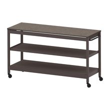 コモンファニチャー　CUSL-186GKC-HN　シェルフ ロー キャスタータイプ 木目天板　W1800×D600×H1030［ブラウン×ノルディックバーチ］