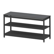 コモンファニチャー　CUSL-186GNA-TC　シェルフ ロー アジャスタータイプ 単体 樹脂エッジ　W1800×D600×H950［ブラック×ダークグレー］